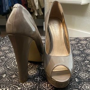 Platform high heels.